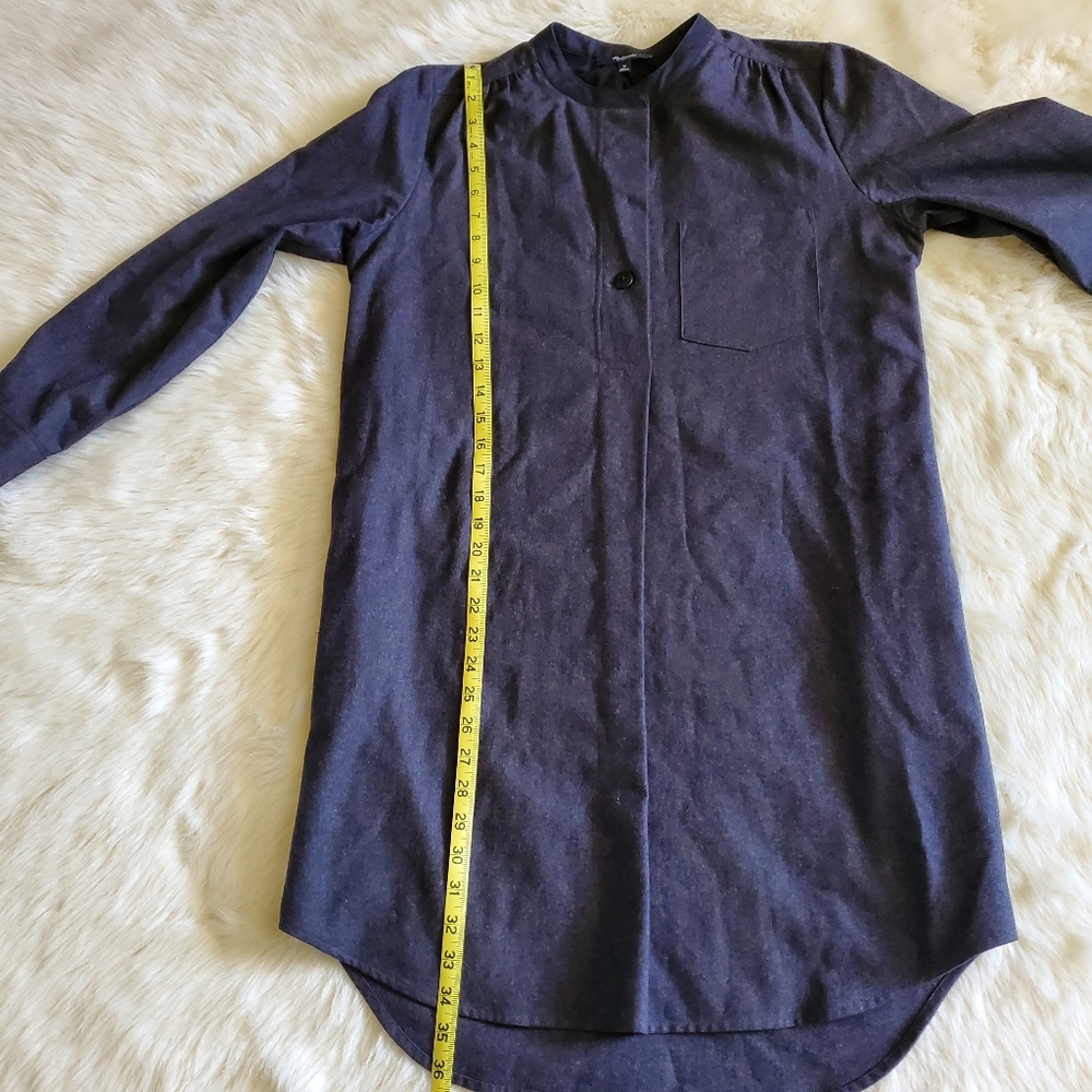 Madewell Latitude Shirtdress in Charcoal Gray Size M EUC - Picture 13 of 14